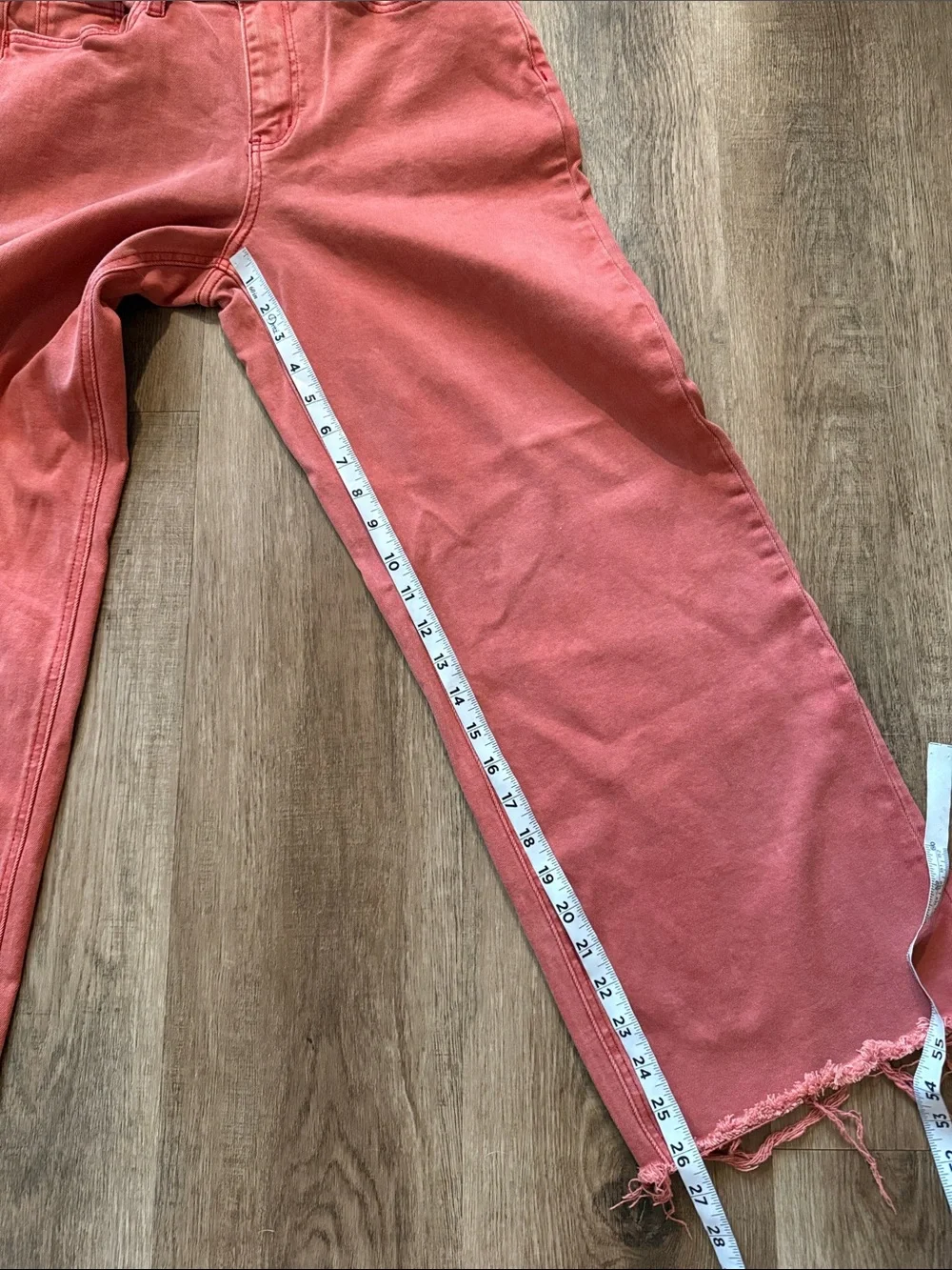 Vervet Russet - High Rise 90's Vintage Hem Detail Flare Jeans - Picture 11 of 14